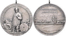 Schützenmedaillen. 
Gengenbach. 
Silbermedaille 1925 (unsign.) auf das Gründungsschießen der Schützengesellschaft und 1. Gaumeisterschaft 'Mittelbad...