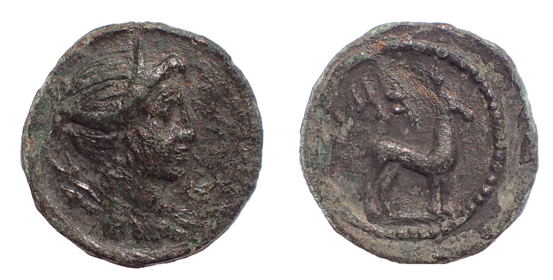 Lycian league. Circa 27-23 BC. Æ 19 mm. 2.8 gm. Tlos-Kragos mint. Obv: Draped bu...