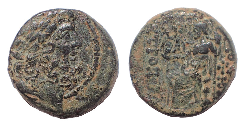 Seleukis and Pieria. Antioch. 1st century BC. Æ Tetrachalkon 19 mm. 8.6 gm. Obv:...