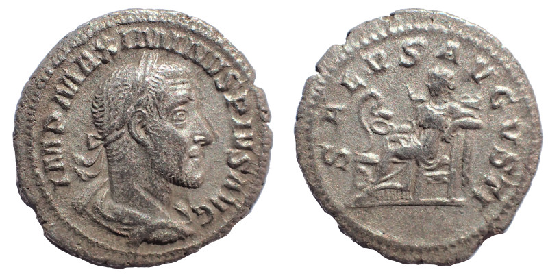 Maximinus I, 235-238. Ar Denarius 20 mm. 2.8 gm. Rome, 235-236. Obv: IMP MAXIMIN...