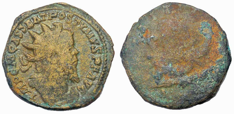 Postumus, 260-269 AD. AE double-sestertius, 26 mm, 19.05 g. Obv: IMP CM CASS LAT...