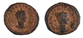 Aurelian, with Vabalathus. AD 270-275. Antoninianus
