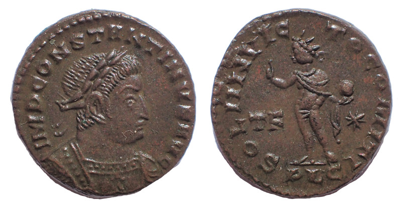 Constantinus I. (306-337 AD). AE3 19 mm. 3.9 gm. Lugdunum (Lyon), c. 314-315 AD....