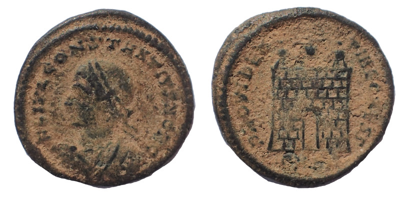 Constantine II. As Caesar, AD 316-337. Æ Follis 18mm, 3.1 gm. Struck AD 325-326....