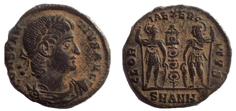 Constantius II 337-361 AD. Ae 16 mm. 1.9 gm. Antioch mint. Obverse: CONSTANTINVS...