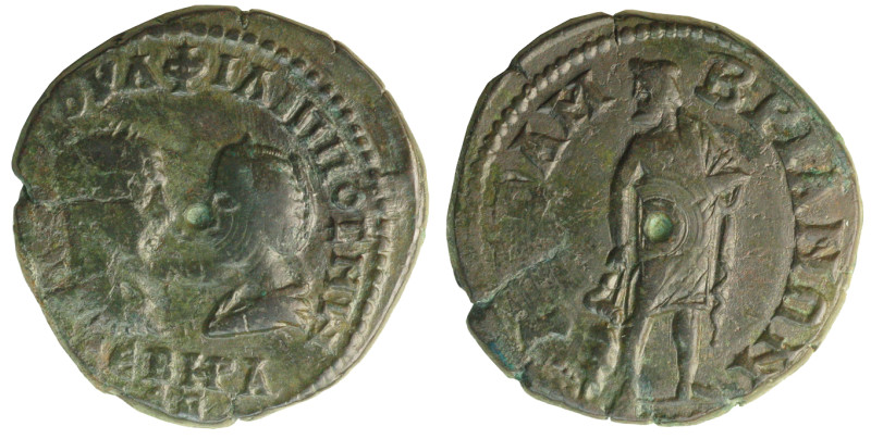 Thrace, Mesembria. Philip I, with Otacilia Severa. AD 244-249. Æ 25 mm, 10.5 gm....
