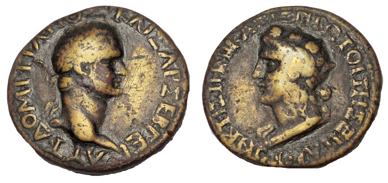 Bithynia, Nicaea. Domitian ad 81-96. Æ 27 mm., 11.4 gm. Obv: Laureate bust r. Re...