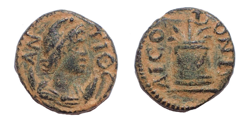 Pisidia, Antiochia. Pseudo-autonomous issue. Ca. 2nd-3rd centuries A.D. Æ 12 mm....