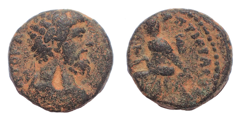 Cappadocia, Tyana. Lucius Verus AD 161-169. AE 20 mm. 8.3 gm. Obv: ΑΥΤΟ Κ Λ ΟΥΗΡ...