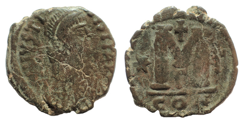 Justin I & Justinian I. 527. Æ Follis – 40 Nummi 29 mm. 14.5 gm. Constantinople ...