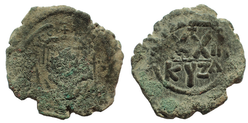 Tiberius II Constantine. 578-582. Æ 20 Nummi 27 mm. 6.2 gm. Cyzicus mint. Obv: C...