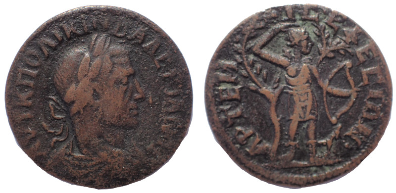 Electrotype. Ionia, Ephesus. Valerian I. 253-260 AD. Æ 27 mm. 9.3 gm. Obv: Laure...