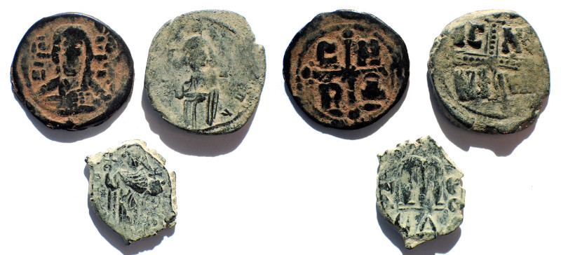 Lot of three Late Roman (Byzantine) coins.