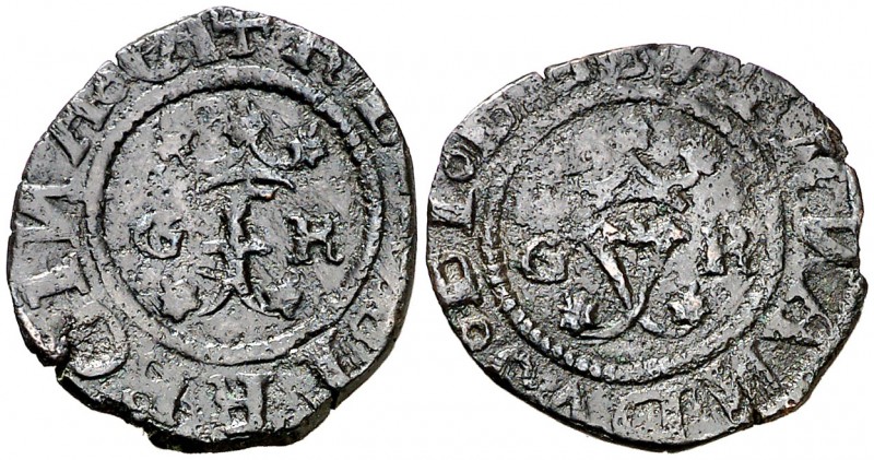 Reyes Católicos. Granada. 1 blanca. (Cal. 607) (Seb. 583). 1,18 g. MBC-.