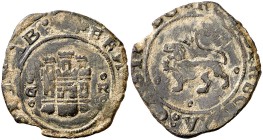 Reyes Católicos. Granada. 2 maravedís. (Cal. tipo 273, falta var) (Seb. 561 var). 4 g. MBC-.
