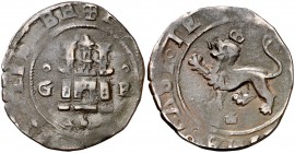 Reyes Católicos. Granada. 2 maravedís. (Cal. tipo 273, falta var) (Seb. 564). 3,58 g. MBC-