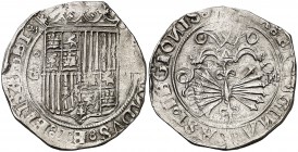 Reyes Católicos. Granada. 2 reales. (Cal. 245). 6,84 g. Limpiada. (MBC-).