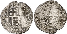 Reyes Católicos. Granada. 2 reales. (Cal. 245). 6,78 g. MBC-.