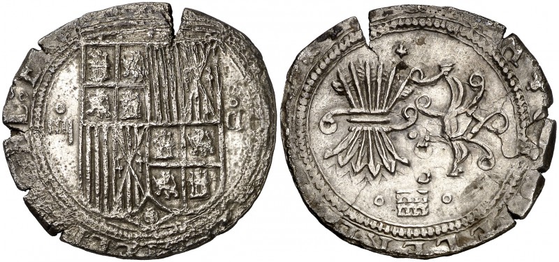 Reyes Católicos. Segovia. 4 reales. (Cal. falta). 11,25 g. Acueducto de tres arc...
