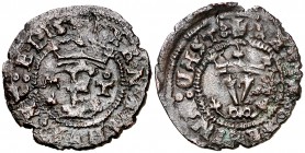 Reyes Católicos. Toledo. 1 blanca. (Cal. 681) (Seb. 835). 1,09 g. Grieta. MBC.