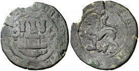 Reyes Católicos. Toledo. 2 maravedís. (Cal. 665) (Seb. 811 var). 4,85 g. BC+/MBC-.