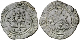 Reyes Católicos. Toledo. 2 maravedís. (Cal. tipo 285, falta var) (Seb. 784) (López B-390, mismo ejemplar). 3,42 g. Sobre el castillo . Grieta. Pátina ...