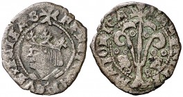 Reyes Católicos. Valencia. 1 diner. (Cal. 165) (Cru.V.S. 1215) (Cru.C.G. 3126). 0,63 g. MBC.