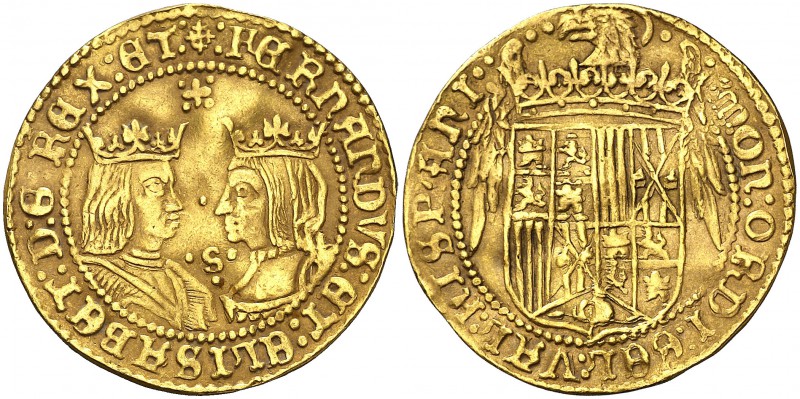 Reyes Católicos. Nimega. Doble ducado. (Vti. 11) (Delmonte 644). 6,84 g. y entre...