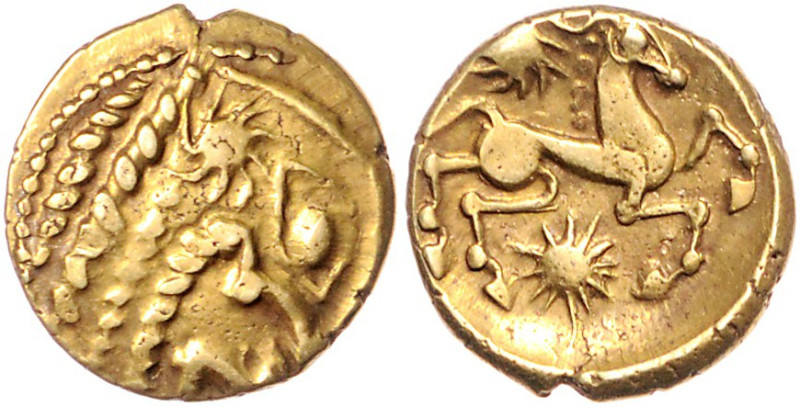 KELTEN, BELLOVACI, Nördliches Gallien, Caesaromagus, heute Beauvais, AV Stater (...