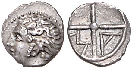 KELTEN, NARBONENSIS, Südliches Gallien, Massalia, heute Marseille, AR Obol (4./5...