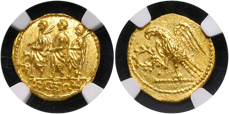 GRIECHENLAND, THRAKIEN / Stadt Olbia, AV Stater (nach 54 v.Chr.). Konsul M. Iuni...