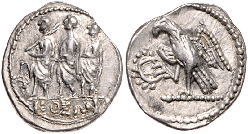 GRIECHENLAND, THRAKIEN / Stadt Olbia, AR Drachme (1.Jhd.v.Chr.). Konsul M. Iuniu...