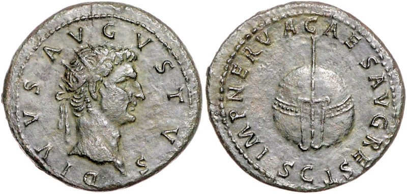 RÖMISCHES REICH, Augustus, 27 v.-14 n.Chr., posthum unter Nerva, 98 n.Chr., AE D...