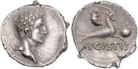 RÖMISCHES REICH, Bürgerkrieg, 68-69, AR Denar. Büste des Augustus r. Rs.Capricorn r., Füllhorn und Globus, AVGVSTVS. 3,18g.
selten, vz
RIC 82; Anm.;...