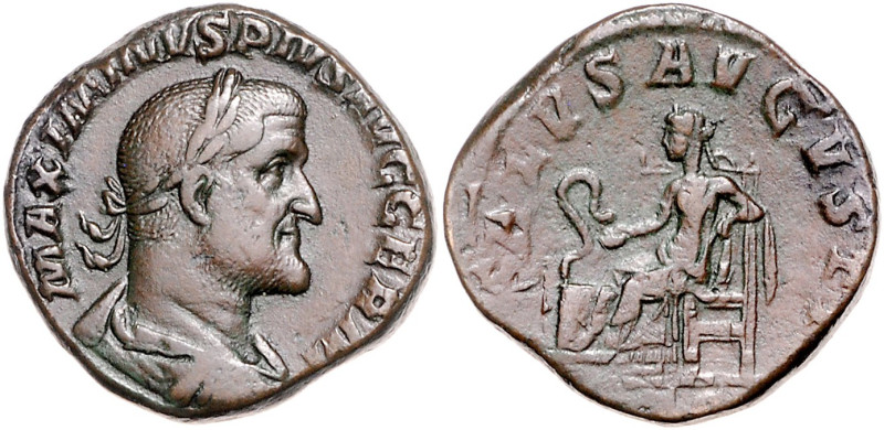 RÖMISCHES REICH, Maximinus I. Thrax, 235-238, AE Sesterz (235-236), Rom. Belorb....