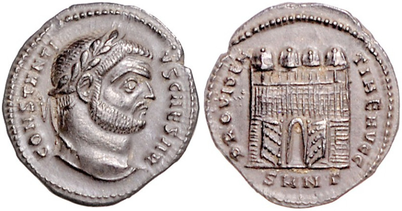 RÖMISCHES REICH, Constantius I. als Caesar, 293-305, AR Argenteus (ca. 303-304),...