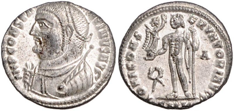 RÖMISCHES REICH, Constantin I. der Große, 307-337, AE Follis (317-320), Kranz A ...