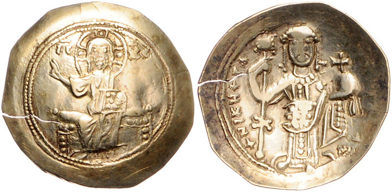 BYZANTINISCHES REICH, Nikephoros III., 1078-1081, Electron histamenon nomisma =S...