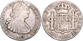 BOLIVIEN, Karl IV., 1788-1808, 8 Reales 1807 PJ, Potosi. 26,99g.
f.ss
KM 73.1; C.-C.12599