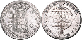 BRASILIEN, Johannes, Prinzregent, 1805-1818, 960 Reis 1818 R, Rio de Janeiro. Überprägungsspuren. 27,33g.
ss
KM 307.3