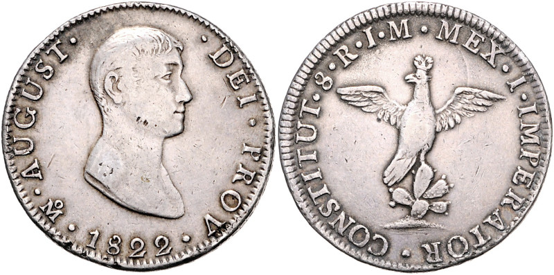 MEXIKO, Kaiserreich des Iturbide, Augustin I., 1822-1823, 8 Reales 1822 JM, Mexi...