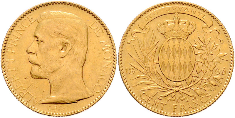 MONACO, Albert I., 1889-1922, 100 Francs 1895 A, Paris.
Ware ist MwSt-befreit
...