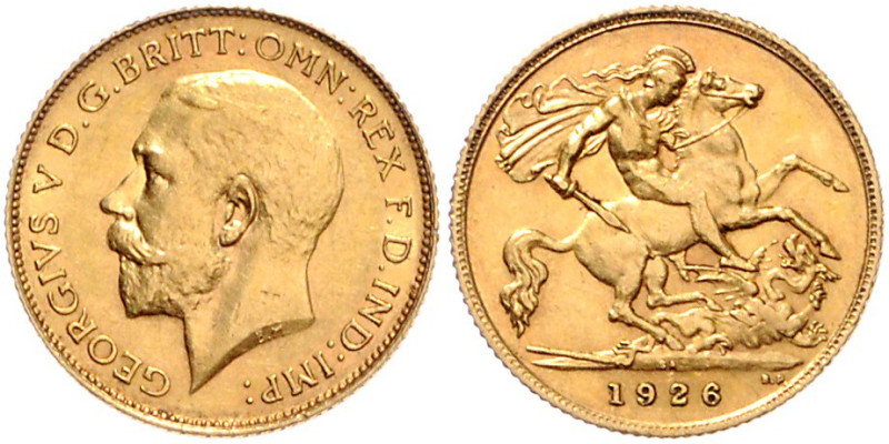 SÜDAFRIKA, Georg V., 1910-1936, 1/2 Pound 1926. 3,99g.
Ware ist MwSt-befreit
V...