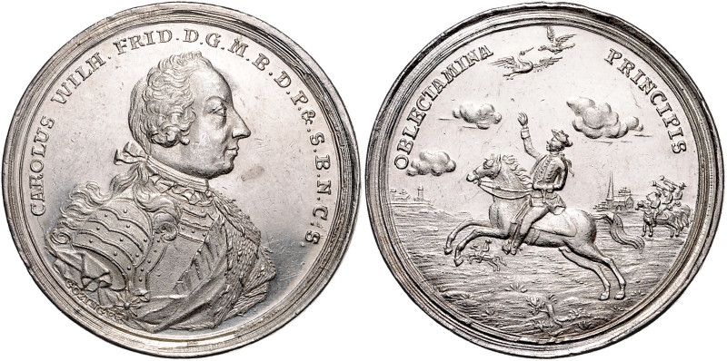 BRANDENBURG-ANSBACH, Karl Wilhelm Friedrich, 1729-1757, Falkentaler o.J.(um 1755...