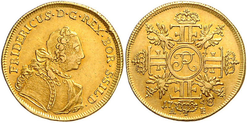 BRANDENBURG-PREUSSEN, Friedrich II. der Große, 1740-1786, Friedrichs d'or 1748 A...