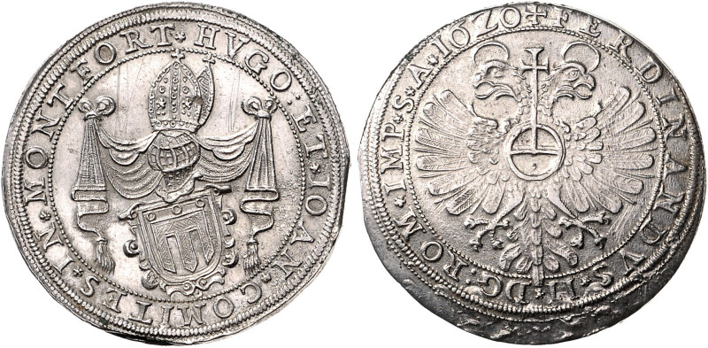 MONTFORT, Hugo XIV. und Johann VII., 1619-1625, Taler 1620. Mit Titel Ferdinand ...