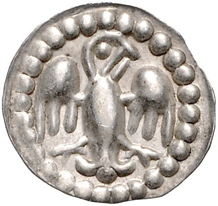 ROTTWEIL, KÖNIGLICHE MÜNZSTÄTTE, Anonym, 1180-1330, Pfennig o.J. (1240/50). Adle...