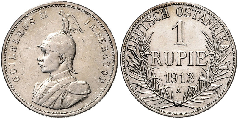 KOLONIEN, Deutsch-Ostafrika, 1 Rupie 1913 A.
ss/vz
J.722