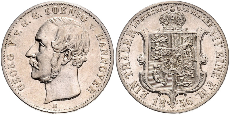 HANNOVER, Georg V., 1851-1866, Taler 1856 B.
vz+
AKS 144a; T.170