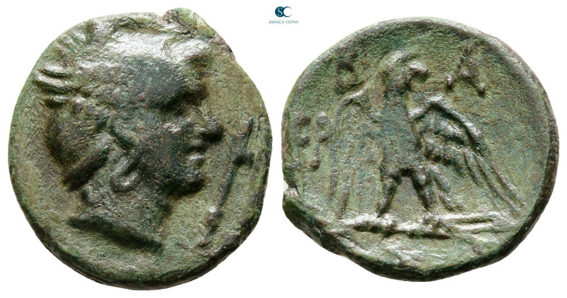 Kings of Macedon. Uncertain mint. Perseus 179-168 BC. 
Bronze Æ

20 mm, 4,54 ...